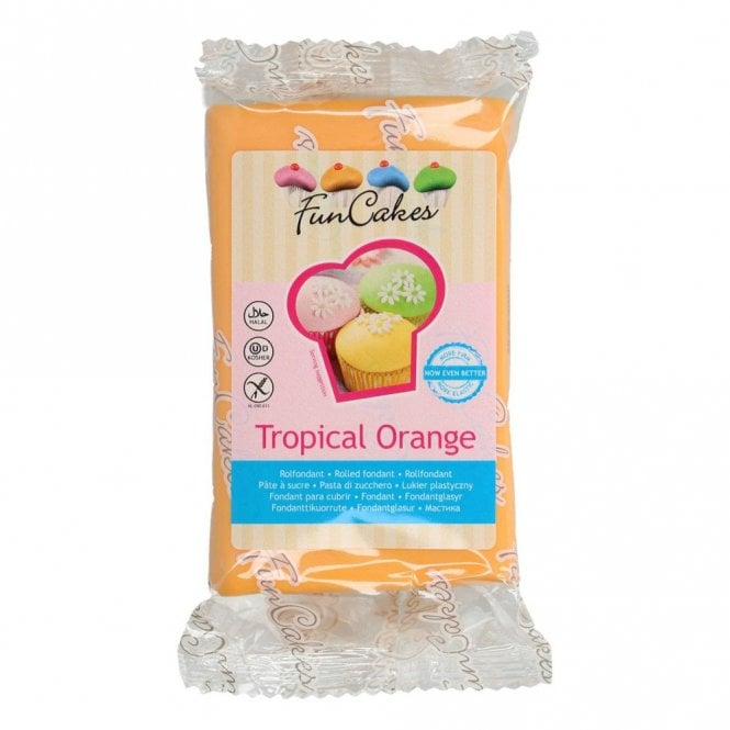 Fun Cakes Funcakes Fondant - Tropical Orange - 250g