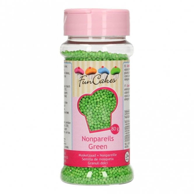 Fun Cakes Funcakes Nonpareils - Green - 80g