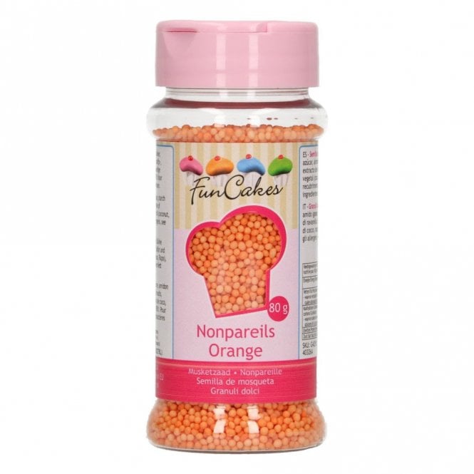 Fun Cakes Funcakes Nonpareils - Orange - 80g