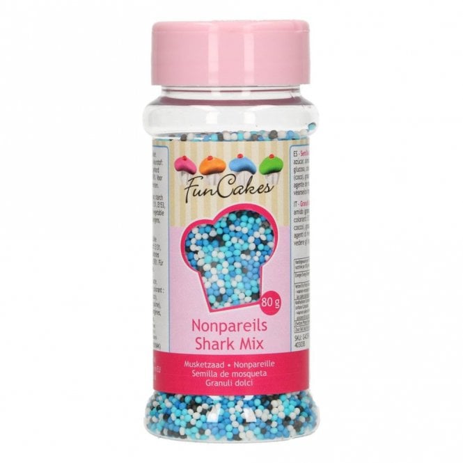 Fun Cakes Funcakes Nonpareils - Shark Mix - 80g