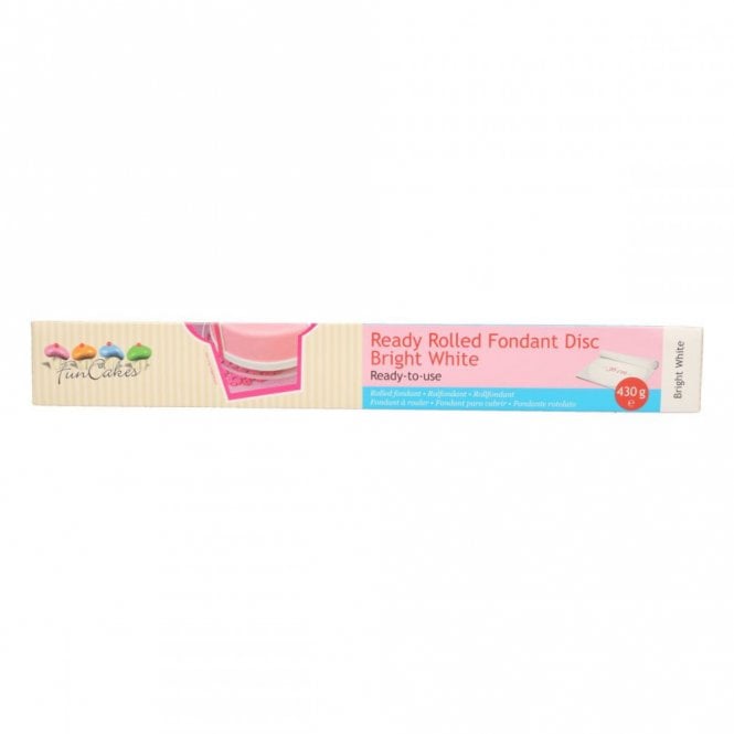 Fun Cakes Funcakes Ready Rolled Fondant Disc - Bright White