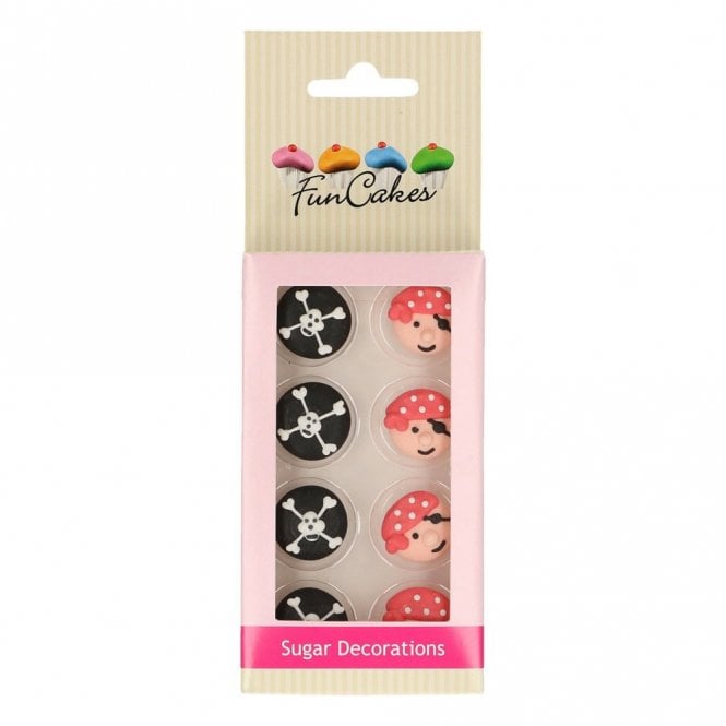 Fun Cakes Funcakes Sugar Decorations Pirates Set / 8