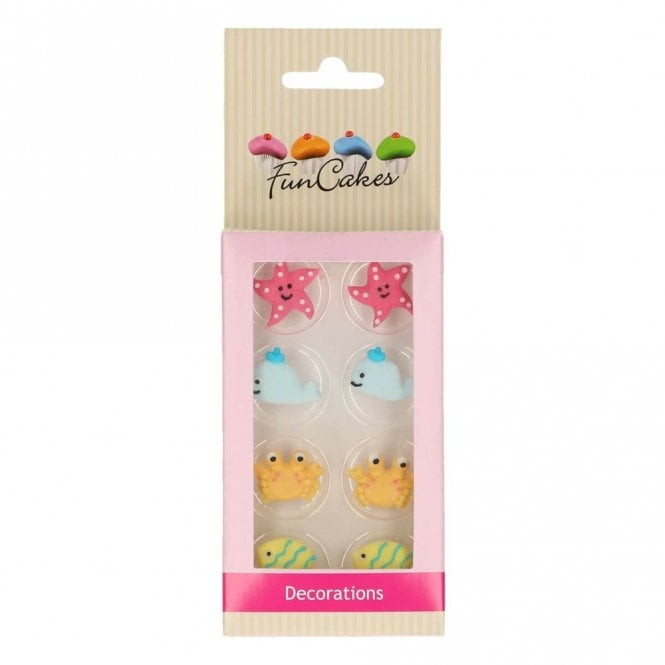 Fun Cakes Funcakes Sugar Decorations Sea Life Set / 8