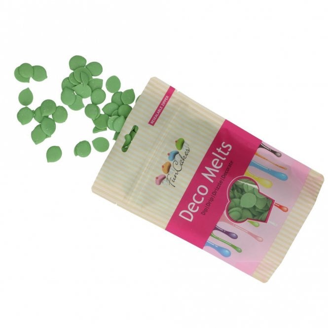 Fun Cakes Green Deco Melts Chocolate Buttons 250g