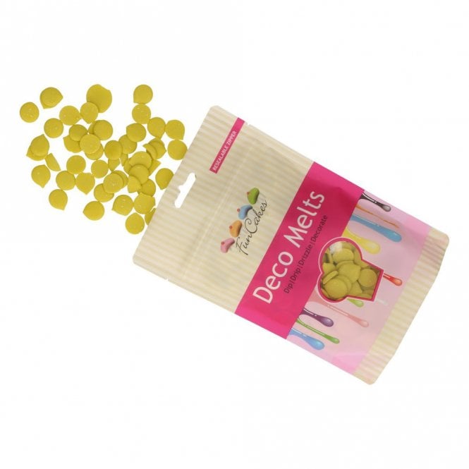 Fun Cakes Lime Green Deco Melts Chocolate Buttons 250g Expiry - 31/1/24