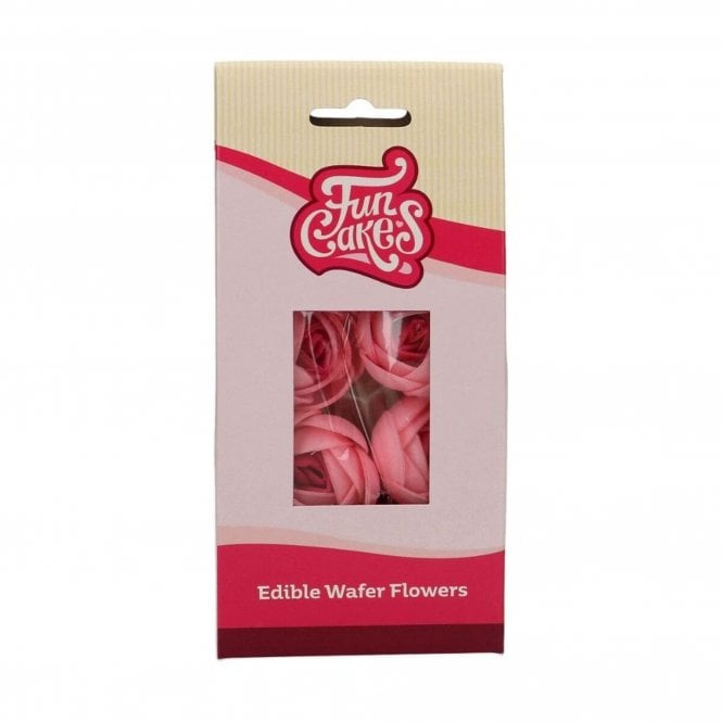 Fun Cakes Rose - Edible Wafer Flowers Pack Of 6