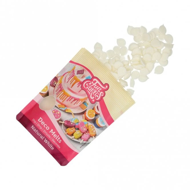 Fun Cakes Natural White Deco Melts Chocolate Buttons - 1kg