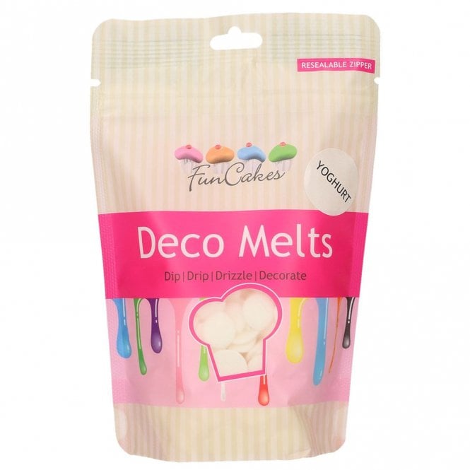 Fun Cakes Yoghurt Flavour Deco Melts Chocolate Buttons 250g