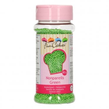 Funcakes Nonpareils - Green - 80g