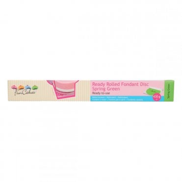 Funcakes Ready Rolled Fondant Disc - Spring Green 