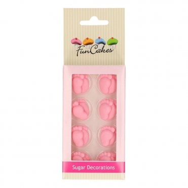 Funcakes Sugar Decorations Baby Feet Girl Set / 16