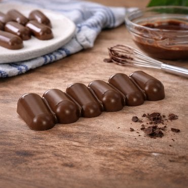 Funky Bar Polycarbonate Chocolate Mould - 275 x 135 x 24mm - 6 Cavity