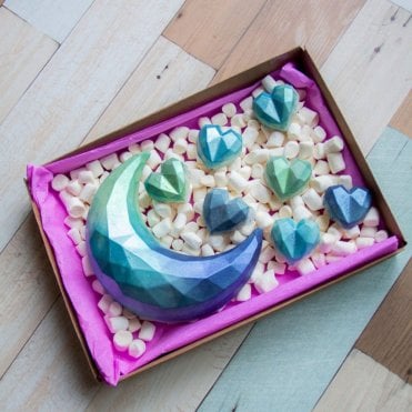 Geometric Moon Elegance Chocolate Mold - 2 Cavity - Special Chocolate Mould