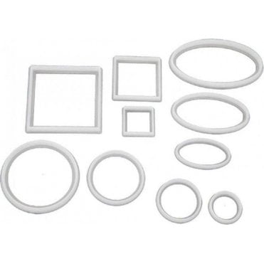 Geometrical Cutter Set - 4 Circles, 3 Squares & 3 Ovals - 10 piece set