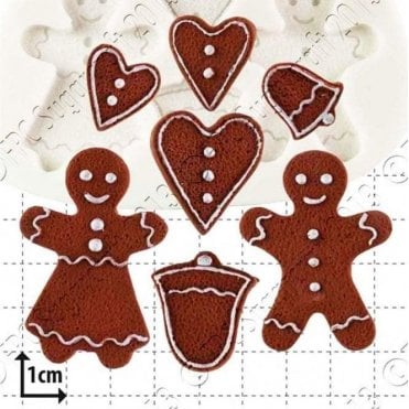 Gingerbread People - Cake Decorating Silicone Mould