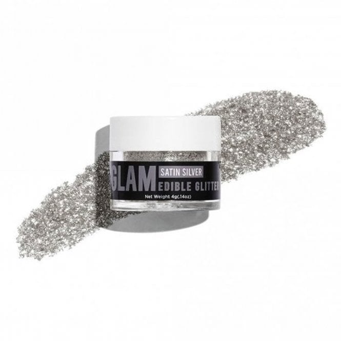 Glam Satin Silver - 100% Edible Deluxe Lustre-Glitter