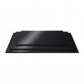 GLOSSY Black Rectangle Cake Board 5mm