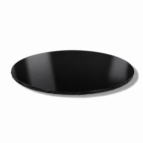 GLOSSY BLACK Round MDF Premium "Slim" Cake Boards 5mm
