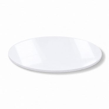 GLOSSY WHITE Round MDF Premium "Slim" Cake Boards 5mm