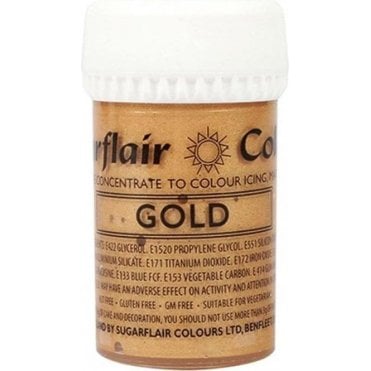 Gold - Satin Paste Gel Food/Icing Colouring