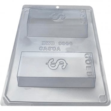 Golden Bar Treasure Mould - 2 Cavity - Special Chocolate Mould