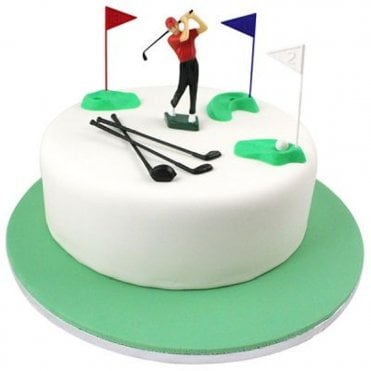 Golf Decorations - Plastic Cake Topper Set