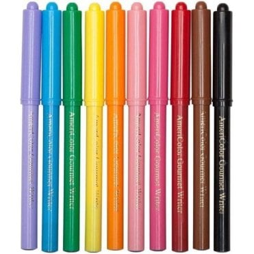 Gourmet Food Writer Edible Decorating Pens By Americolor - Full Set of 10