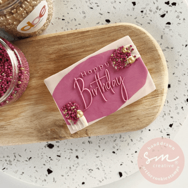 Happy Birthday - Cookie Stamp