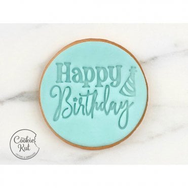 Happy Birthday - Embosser Stamp - Style 4