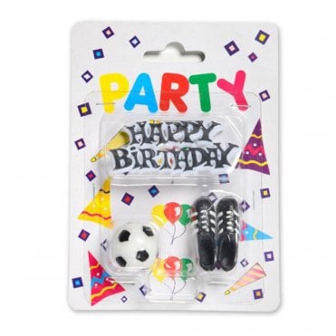 Happy Birthday, Football, Boots Candle Kit