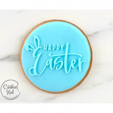 Happy Easter - Cookie Reverse Embosser Stamp - Style 6