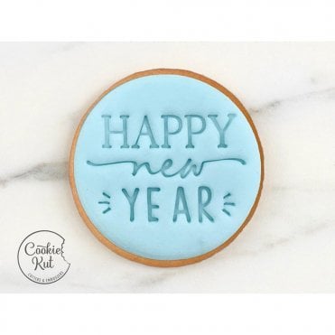 Happy New Year Style 1 - Christmas and New Year Embosser Stamp