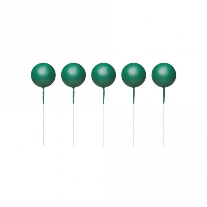 Happy Toppers Atrovirens Sphere Ball Cake Decorating Topper - ( Pack Of 5)