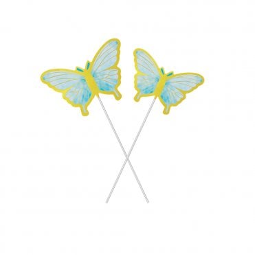 Blue Butterfly Cake Topper DIY (Pack Of 10)
