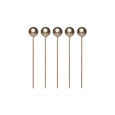 Champagne Sphere Ball Cake Decorating Topper - Pack of 5 - 1cm