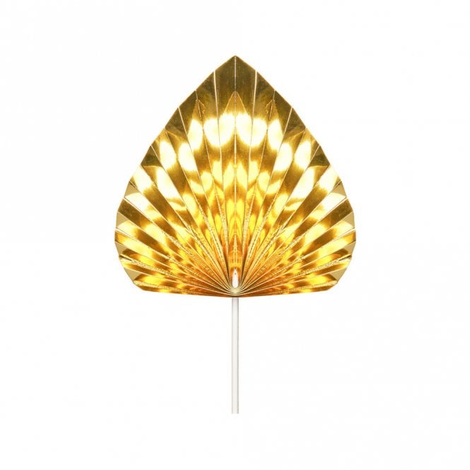 Happy Toppers Gold - Metallic Paper Spear Palm Fan Cake Topper