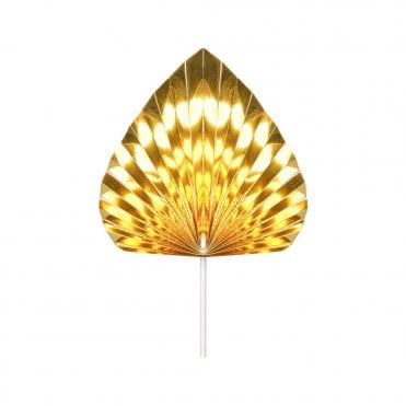 Gold - Metallic Paper Spear Palm Fan Cake Topper