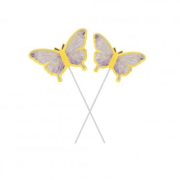 Purple Butterfly Cake Topper DIY (Pack Of 10)
