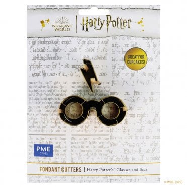 Harry Potter Fondant & Cookie Cutter, Harry's Glasses & Scar - Set of 2