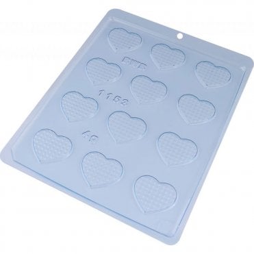 Heart Bonbon 1 Fiesta Simple Chocolate Mold - 12 Cavity - Special Chocolate Mould