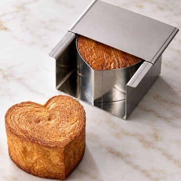 Heart Croissant Stainless Steel Mould