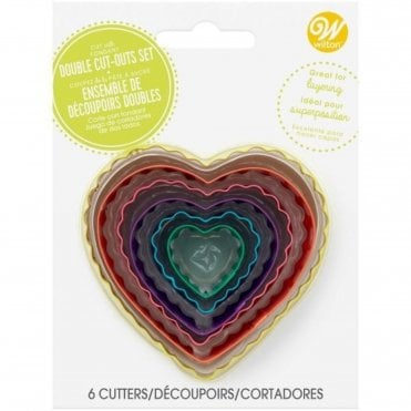 Heart Double-Sided Cutters - Set of 6
