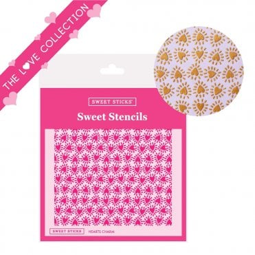 Hearts Charm Stencil