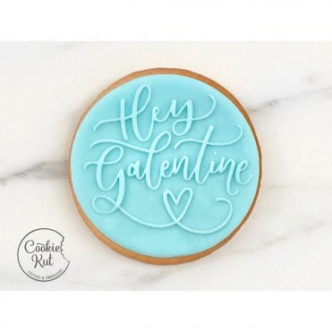Hey Galentines - Valentine's Day Reverse Embosser Stamp