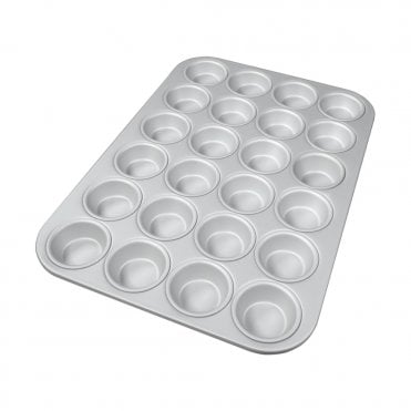 High-Quality Anodized Mini Cupcake Pan - 24 Cupcake Capacity - Pro Grade Series