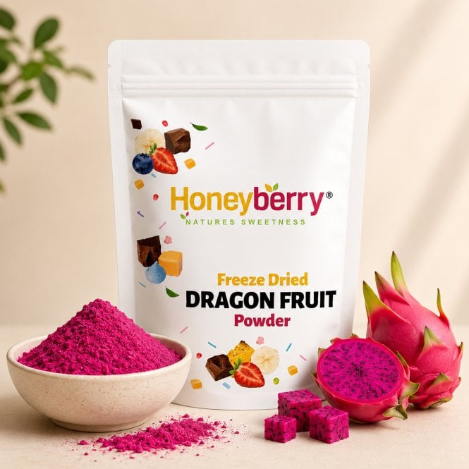 Honeyberry Freeze Dried Dragon Fruit Powder - 100g