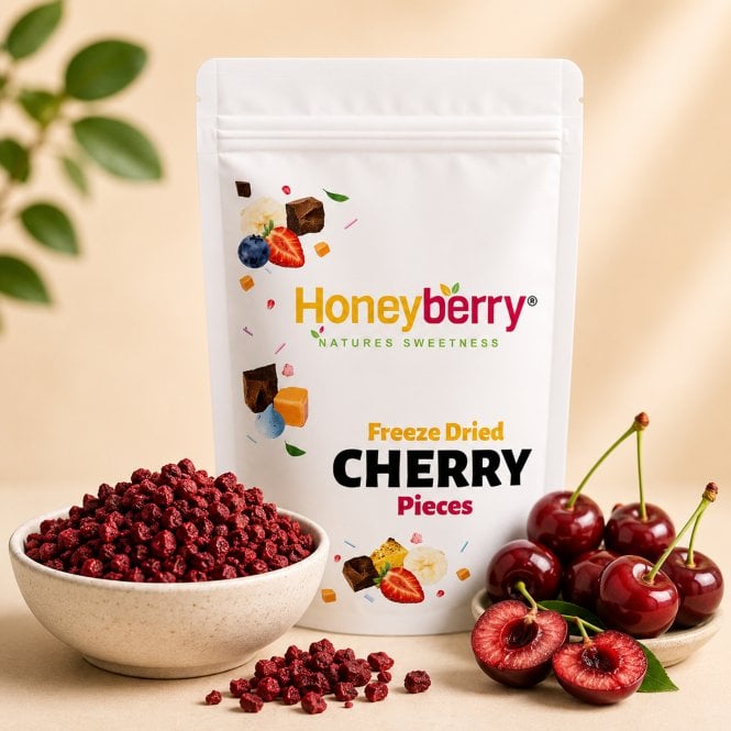 Honeyberry Freeze Dried Sour Cherry Pieces - 100g