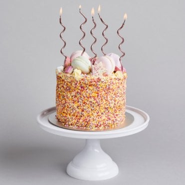 Hootyballoon Curly Party Candles For Cake Decorations - Pack of 12