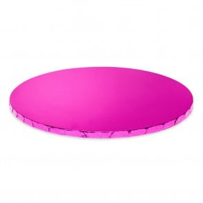 Hot Pink Mirror Round Premium MDF Cake Drum Board - 10mm Thick