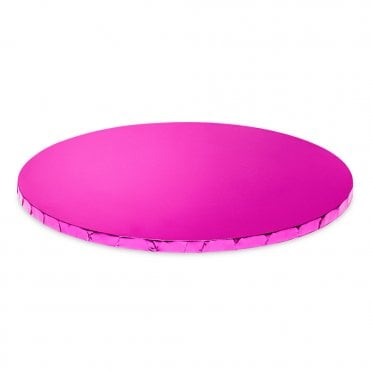 Hot Pink Mirror Round Premium MDF Cake Drum Board - 10mm Thick